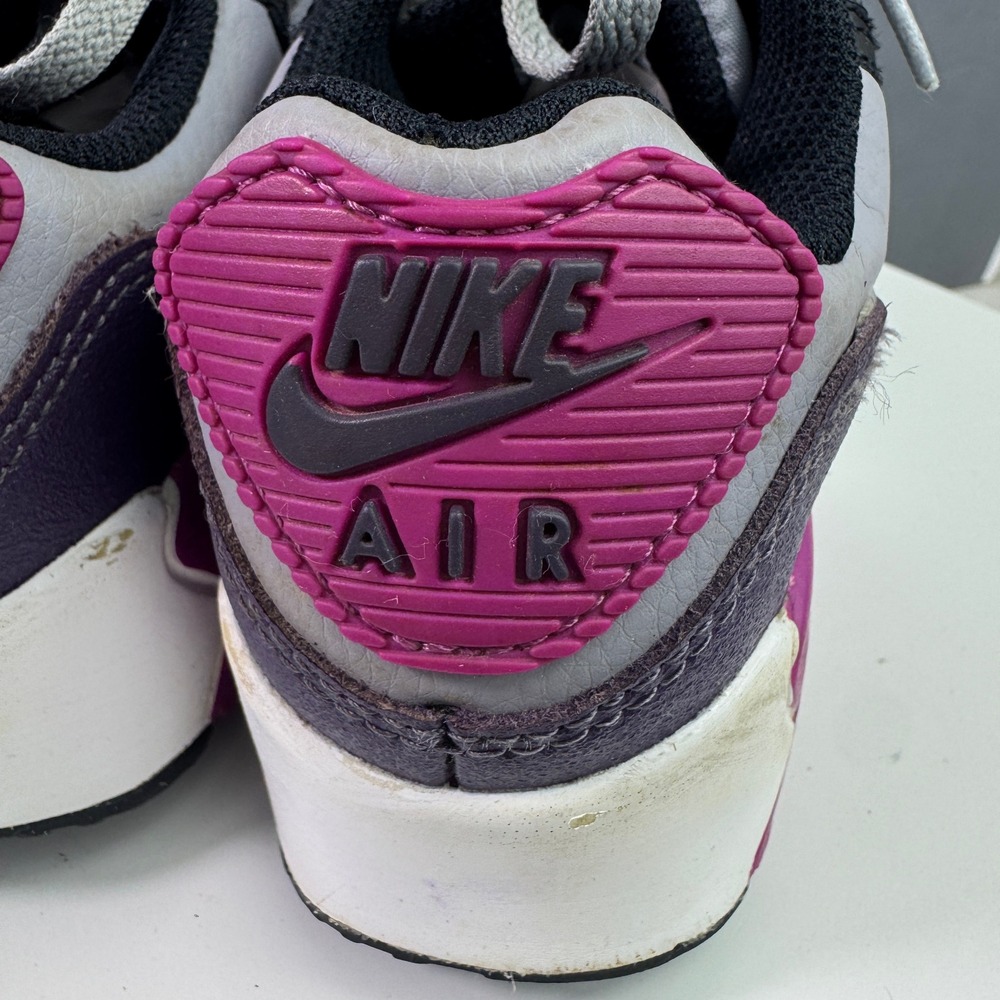 Nike Air Max 90 GS Kids Size 1Y Dark Raisin Gray Purple Casual Shoes HF6358-003 - Picture 11 of 16